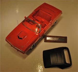 Franklin Mint 1970 Plymouth Hemi Cuda Convertible   Ralley Red