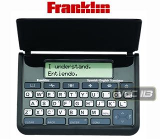Franklin Tes 121 Spanish English Phrasebook Translator