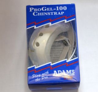  ProGel 100 Chin Strap Football Helmet White Chinstrap Adult