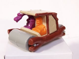 New Fred Flintstone Flintstones Movie Toy w Fred and Dino in Car