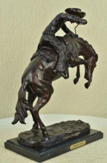  CHAPS BRONZE SCULPTURE BY FREDERIC REMINGTON IN EXCELLENT CONDITION