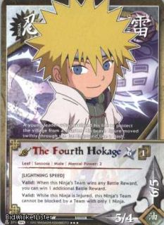 371 Parallel Foil The Fourth Hokage RARE Naruto Card
