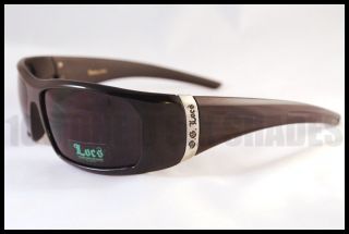 Locs Mad Dog Gangster Sunglasses Dark Black New (Authentic Locs)
