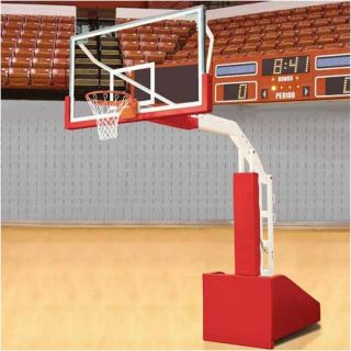 Draper Portable Basketball System 96 Extension Red 503019 Red