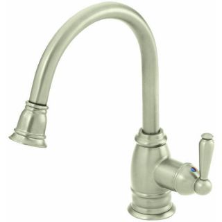 GLOBE UNION BRUSHED NICKLE PULL DOWN SPRAYER SPOUT SINGLE HANDLE
