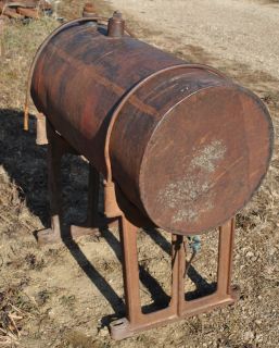 Original Rare Avery Prairie Tractor Fuel Tank & Cast Iron Stands