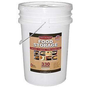 Chefs Banquet Emergency Survival Freeze Dried Food 330 servings bucket