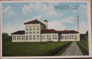 1920 Postcard Pluto Water Plant French Lick Indiana In