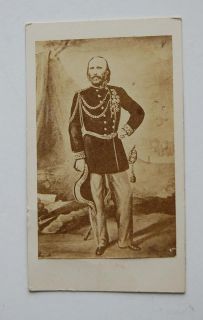 Antique General Politician Giuseppe Garibaldi CDV Card