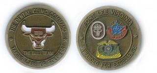 The Dental ClinC Command Fort Lee Virginia Challenge Coin