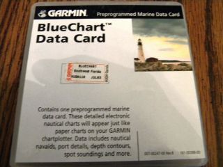 Garmin Bluechart Data Card for SW Florida, blue chart data card