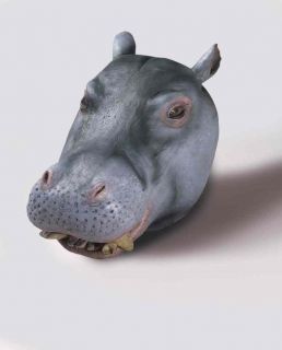 Adult Latex Hippo Mask Madagascar Junle Animal Hippo Costume Masks