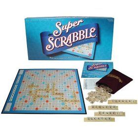 Super Scrabble Family Word Scramble Board Game Tiles