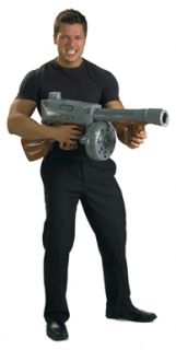 gangster inflatable machine gun weapon