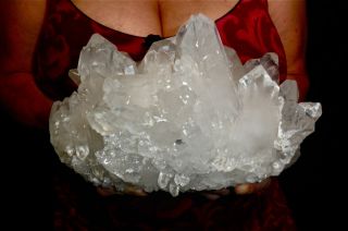 Big 8 lb Clear Quartz Crystal Cluster Reiki Healing Tool