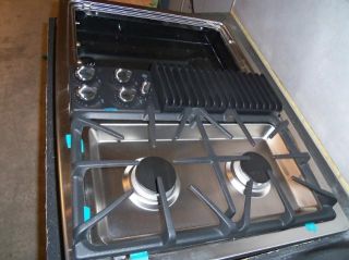GE PGP990SENSS 30 Downdraft Gas Modular Cooktop Stainless