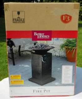 OUTDOOR TABLETOP GAS PROPANE PATIO DECK FIRE PIT BETTER HOMES AND