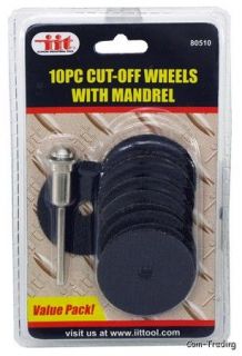   Off Wheels & Mandrel Kit For Cutting Metal & Grinding Use With Drill