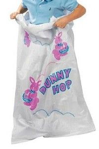 Easter Potato Sack Bags * Set of 6 * Bunny Hop * Potato Sack Races