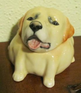 Kevin Francis Face Pot Mint Condition Lenny The Labradore Yellow Lab