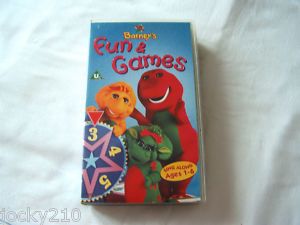  Barney Fun Games Video VHS PAL Mint