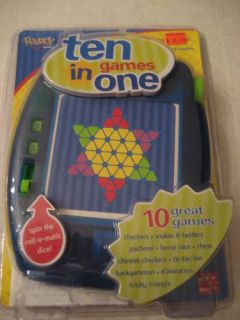 Fundex Ten in One Games 10 in 1 Checkers Parchessi