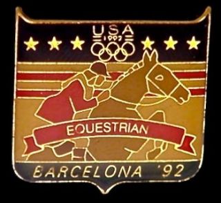  Olympic Pin Badge Barcelona 1992 USA Fundraising Collection