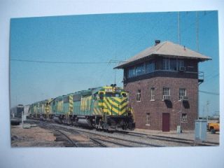  SD40 2 Postcard Railroad Frank Ferguson Photo Fort Worth Texas