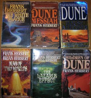 Lot of 6 Frank Herbert Dune Man of Two Worlds