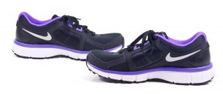 Nike Dual Fusion St 2 Womens Black Purple Running Shoes Shoes 9 5 New