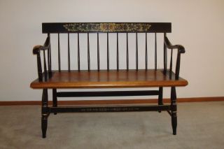  Stenciled Bench Collectible Vintage Antique Furniture PICK UP ONLY