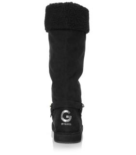 by Guess Calf Boots Horizon Black Suede