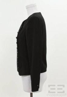 Chanel Black Wool GABRIELLE Typewriter Button Jacket Size 36 00T