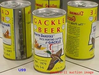 Gackle Beer s s Can North Dakota Duck Hunting Capital Schell New ULM