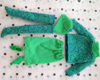 1250 FRANCIE GAD ABOUTS GREEN OUTFIT   Mint Condition   Full Set