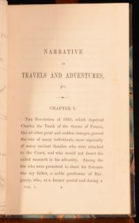 1843 3 Vol Narrative Travels Adventures Monsieur Violet Captain