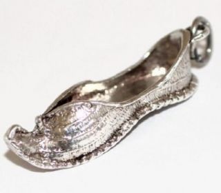 Genies Shoe Slipper Vintage Sterling Silver Charm XL Size
