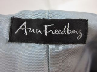 you are currently bidding on an ann freedberg blue wool and cashmere