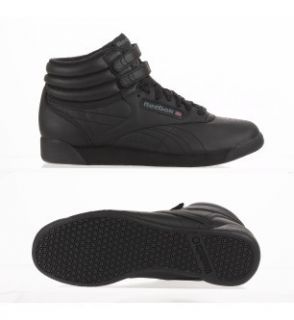 Reebok Womens Freestlye Hi Top 71 Black Sneaker Shoe Shoes Reebok