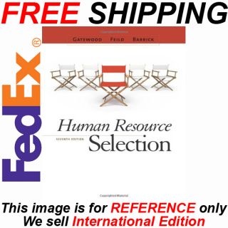 Human Resource Selection 7th ed Gatewood International Edition
