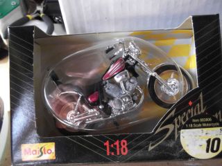 Maisto 1 18 Die Cast Motorcycle Chopper Special Edition 1997 NIP