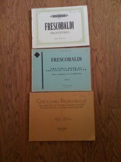 Lot of Organ Music 3 Books Frescobaldi