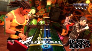 Rock Band 3 takes advantage of the Wireless Keyboard Controller.