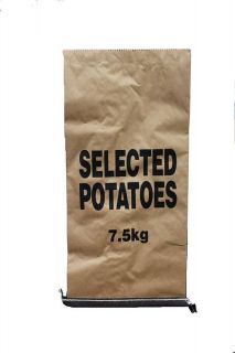 50 x Potato Bags Sacks 7 5kg Potatoes Garden Produce