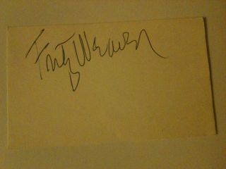 Fritz Weaver actor Signed Cut autograph. Original signature on a cut