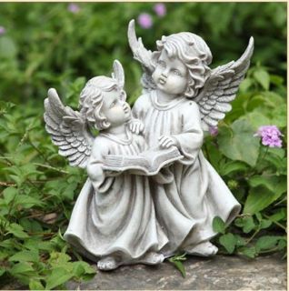  Reading Cherubs Garden Angel Statue