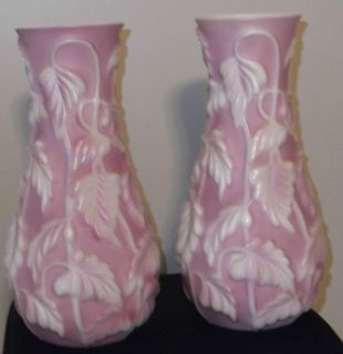 Pair of Beautiful Antique Phoenix Vases Perfect Condition