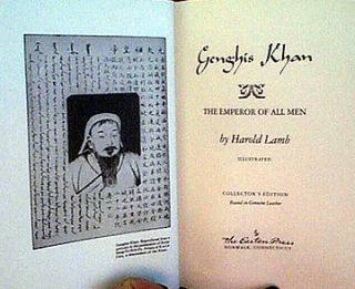 Genghis Khan by Harold Lamb..Illustrated..The Easton Press. 255