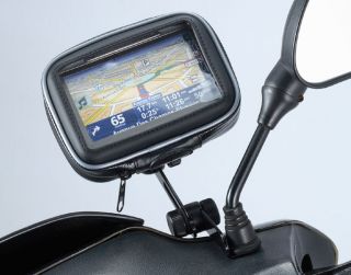   5D Motorcycle Mirror Mount for 5 Screen Garmin Nuvi and TomTom GPS