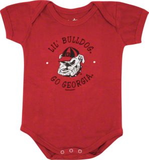 Georgia Bulldogs Newborn Infant Red Lil Mascot Creeper
